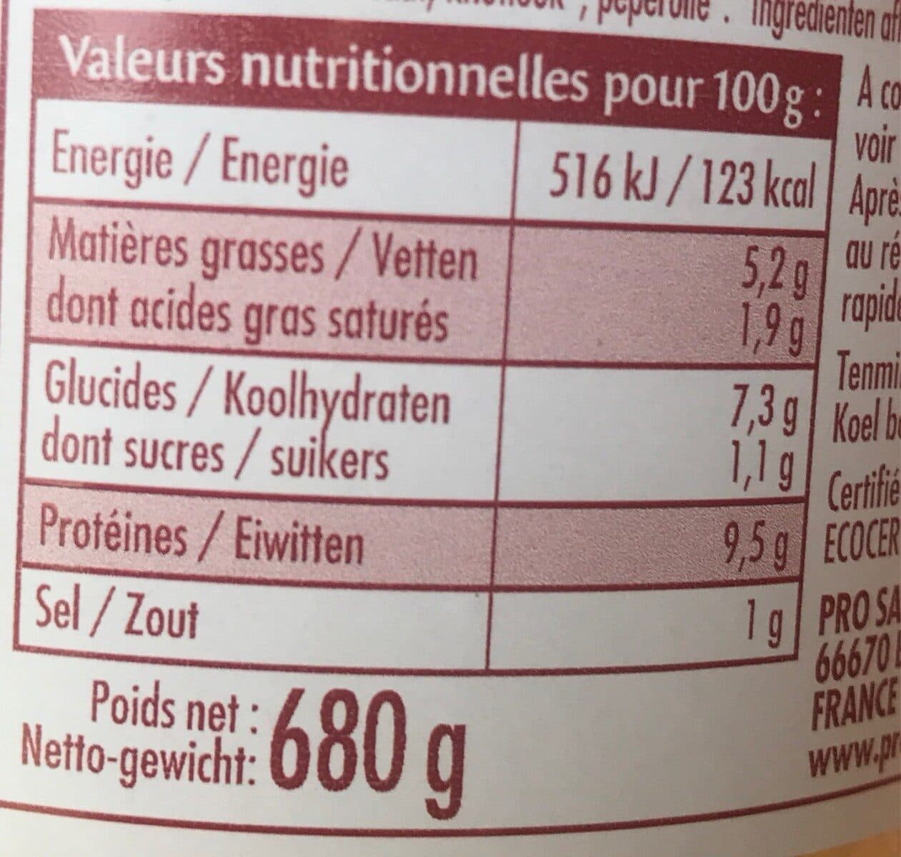 ProSain Cassoulet De Porc 680G packshot