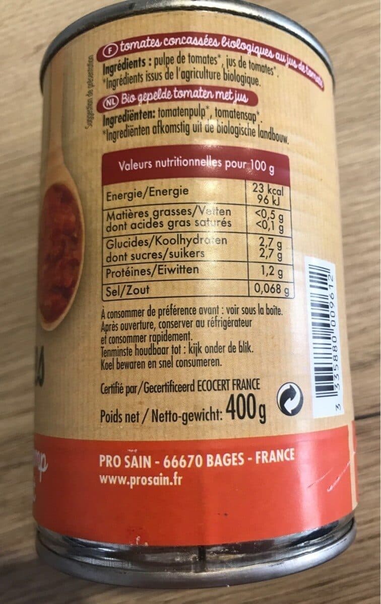 Prosain Tomates concassées packshot