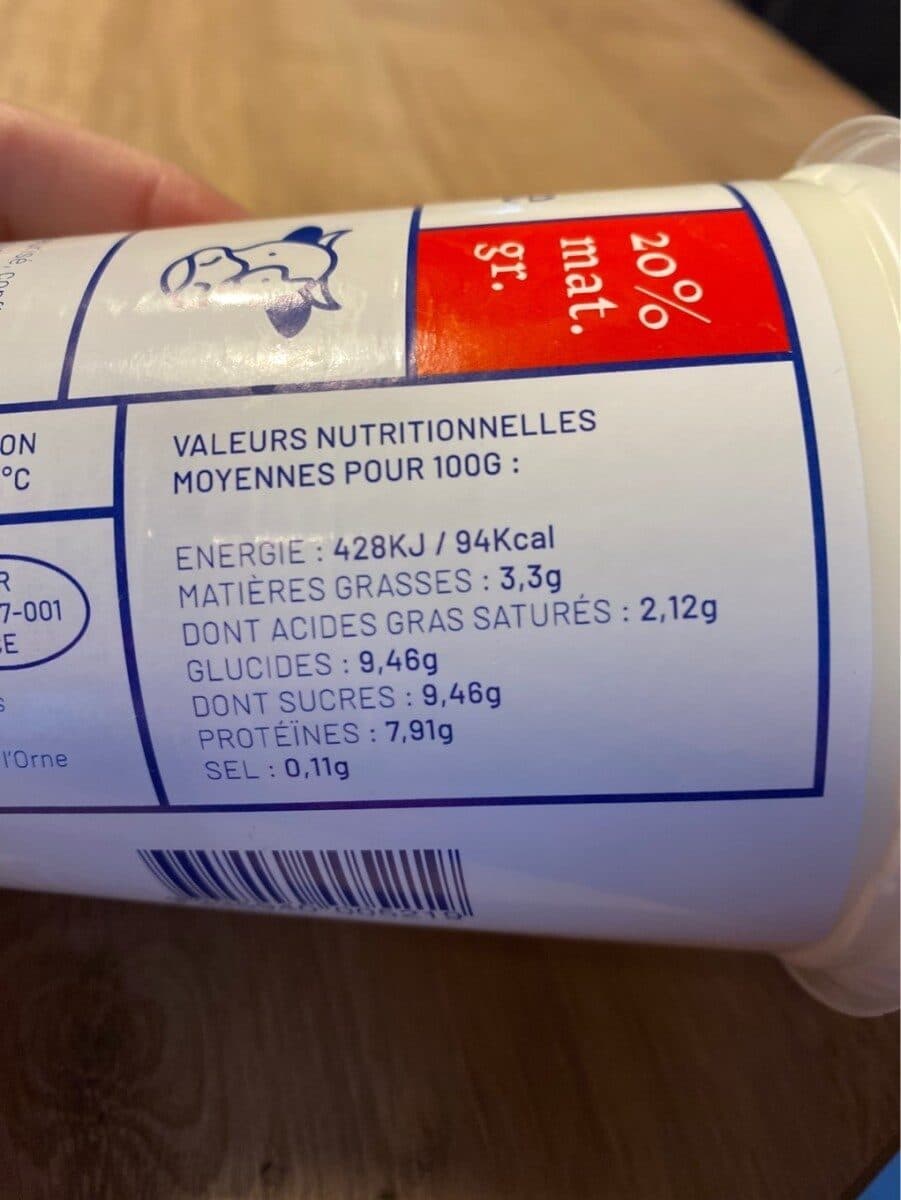 La ferme de Treillebois Fromage frais au fruit packshot