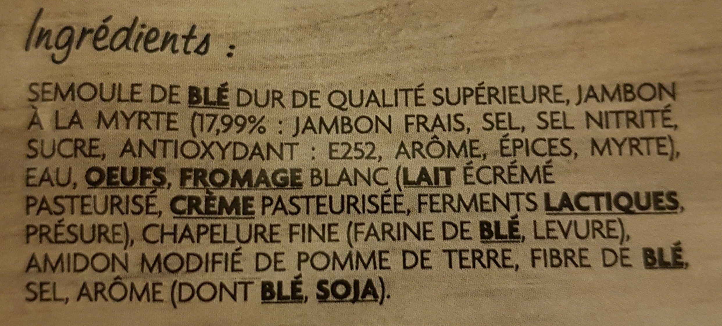 colomba pasta di corsica Ravioli au jambon à la mytte packshot