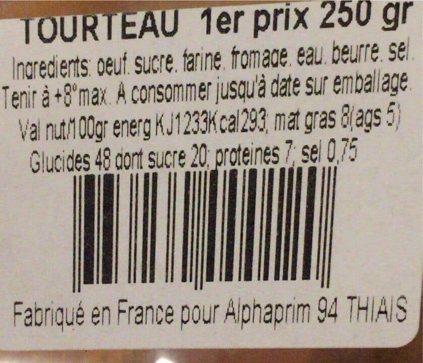 Open Food Facts Tourteau au fromage packshot