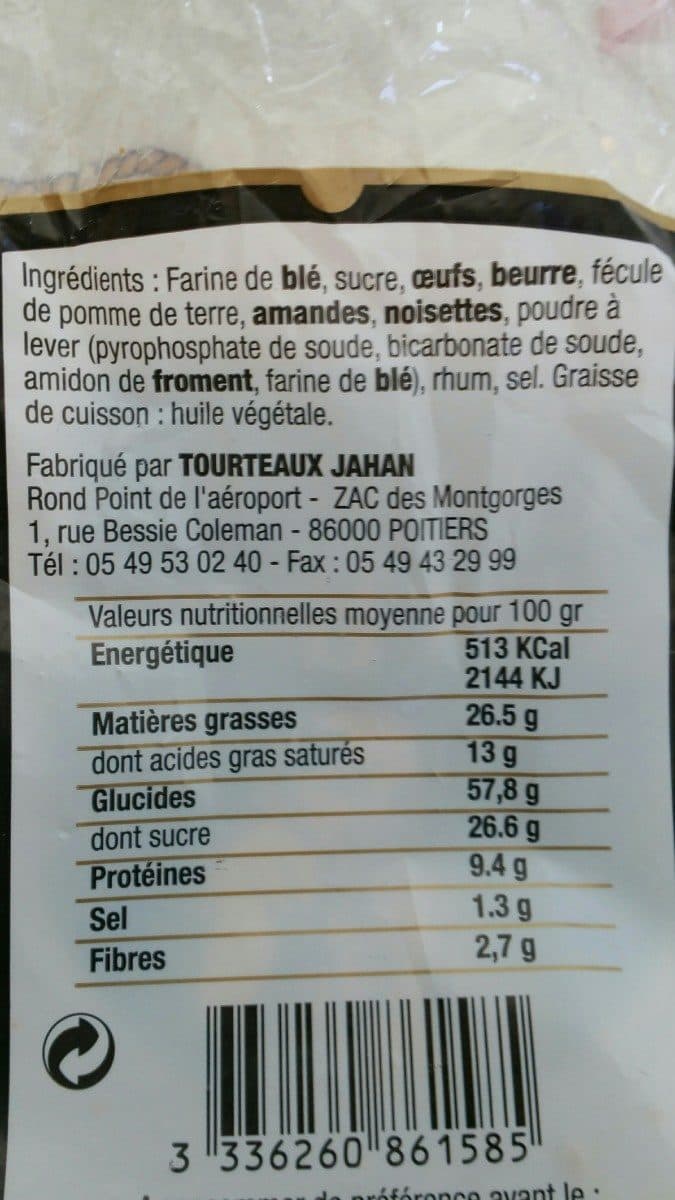 Tourteaux Jahan Croquants de Saint-Benoît packshot