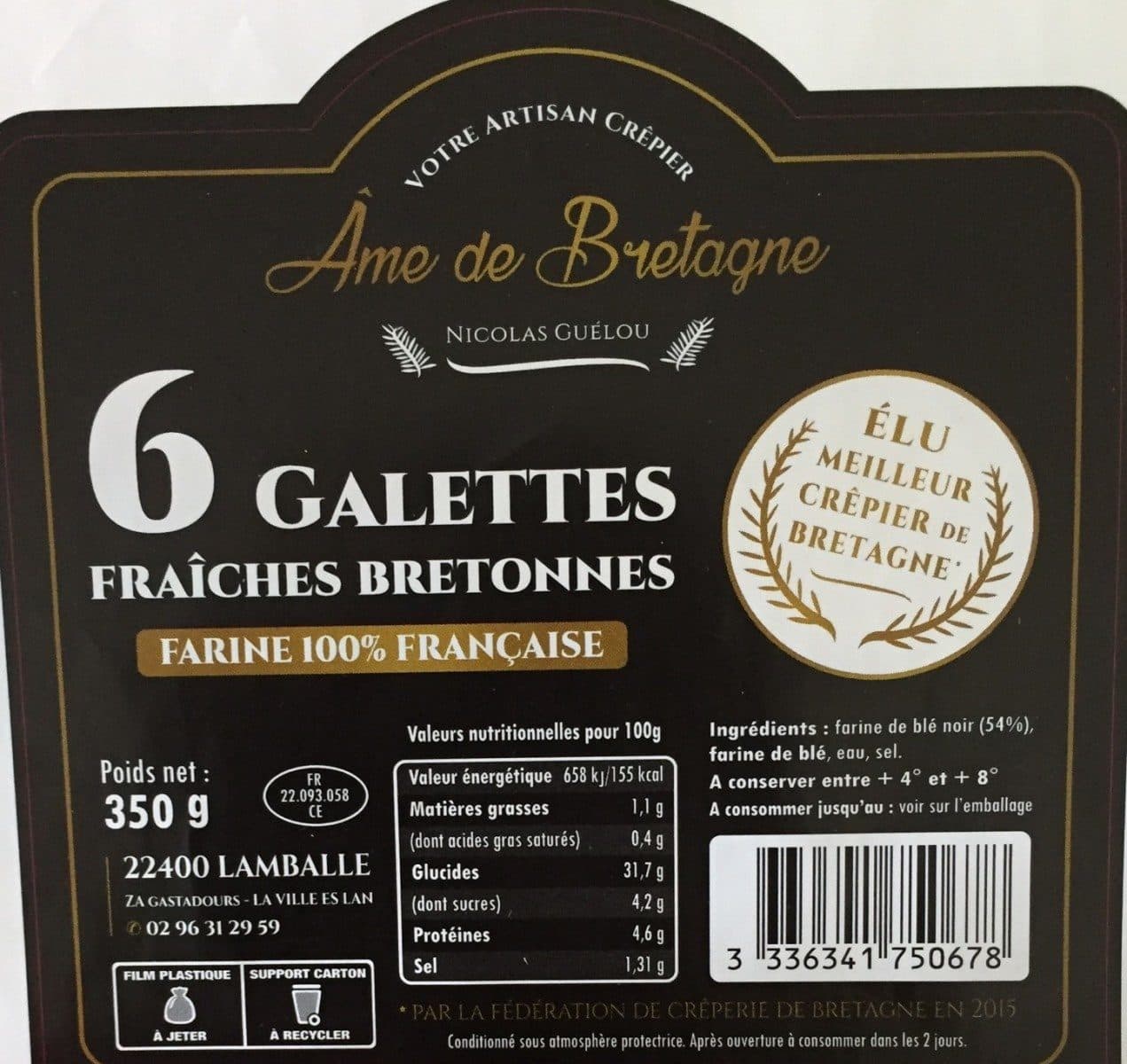 Open Food Facts Galettes fraiches bretonnes packshot