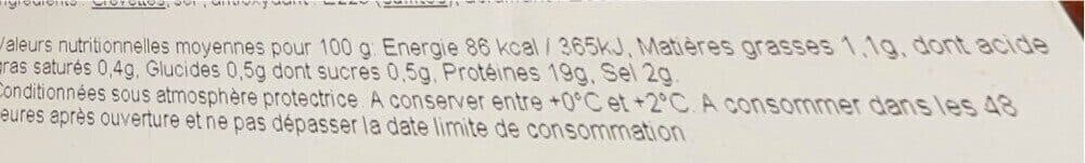 Delpierre Crevettes entieres cuites réfrigérées packshot