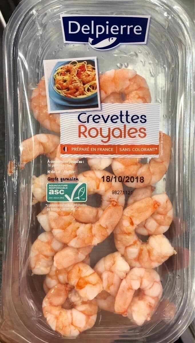 Delpierre Crevettes royales packshot