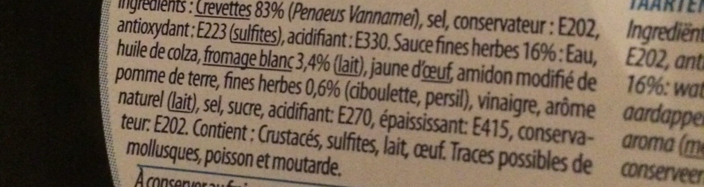 Delpierre Couronne de crevettes sauce Fines Herbes - 220g packshot