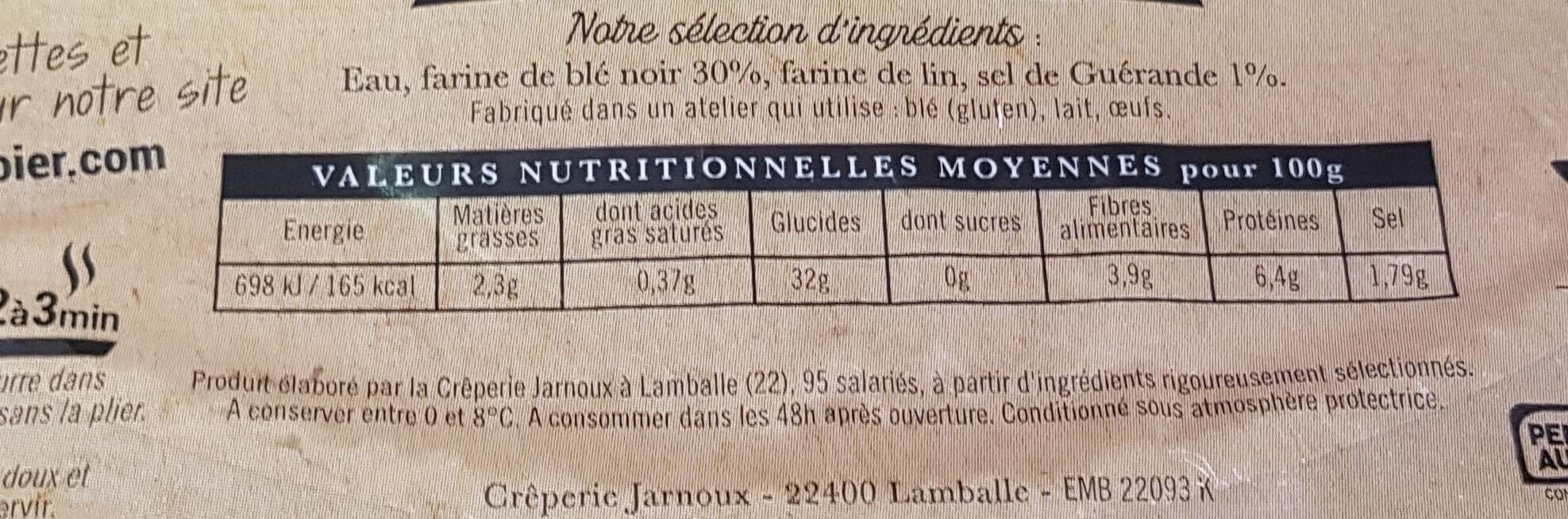 Bernard Jarnoux Galettes de blé noir packshot