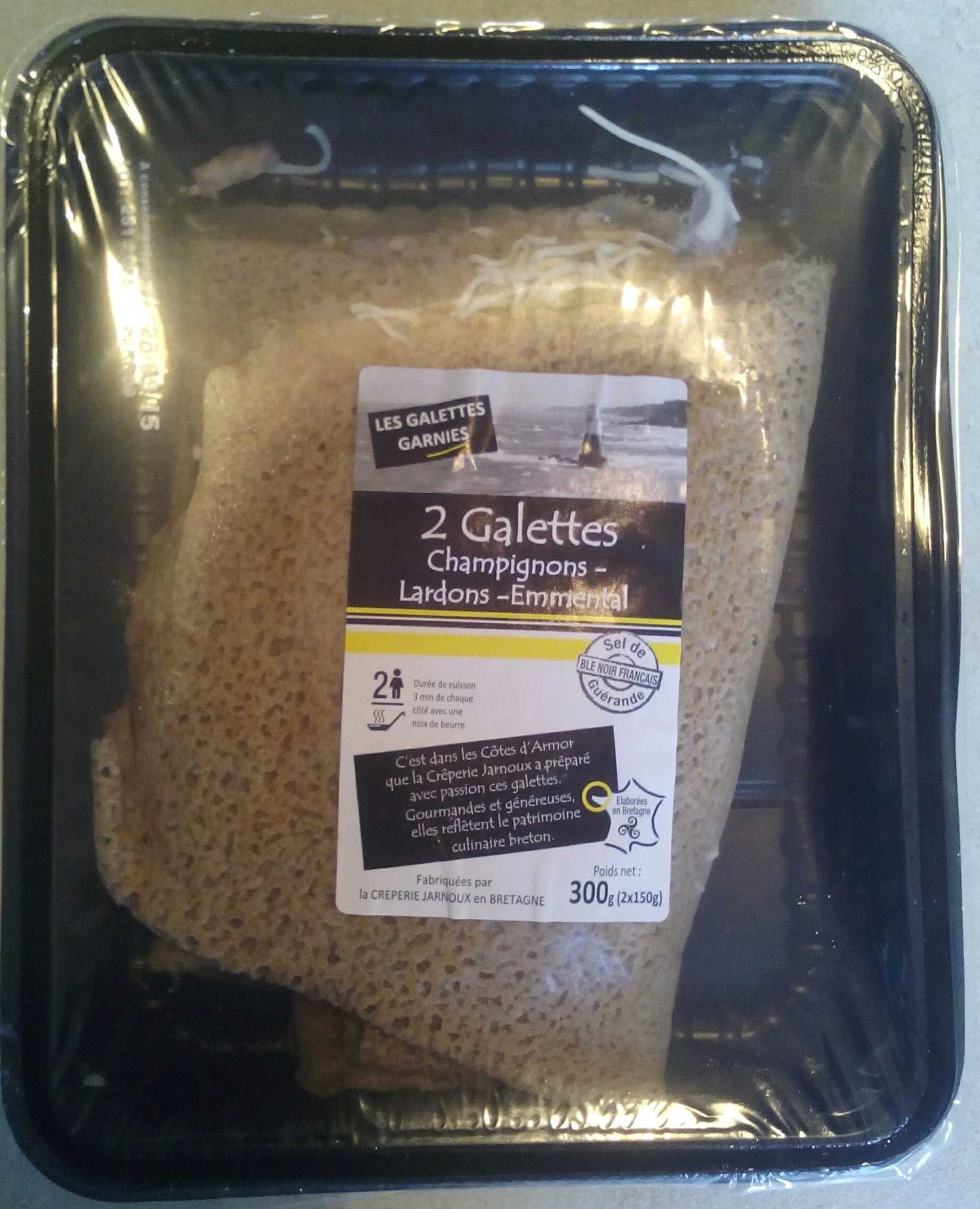 Crèperie Jarnoux 2 Galettes Champignons - Lardons - Emmental packshot