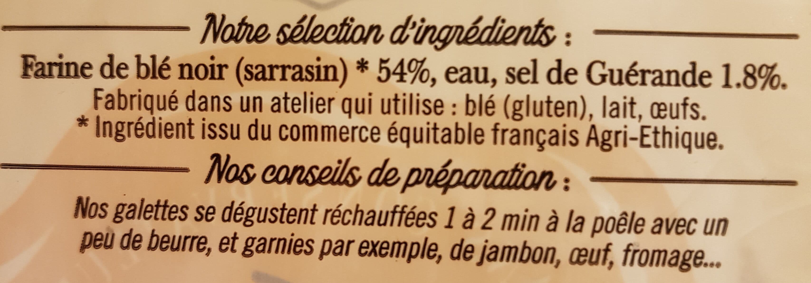 Bernard Jarnoux Galettes de Blé noir au sel de Guérande packshot