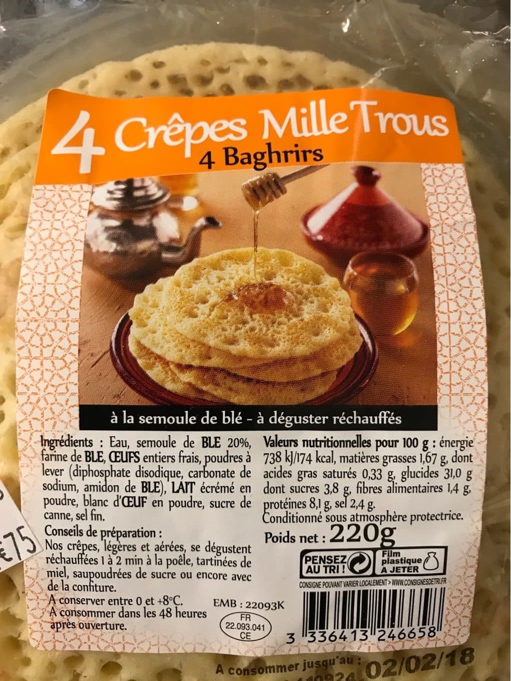 Open Food Facts 4 crêpes mille trous packshot