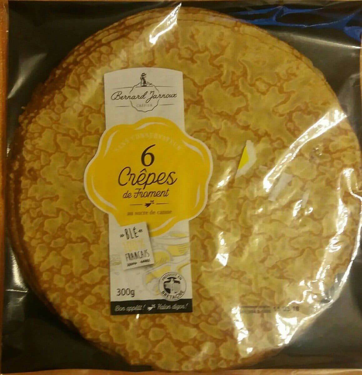 Bernard Jarnoux 6 crêpes de froment au sucre de canne packshot