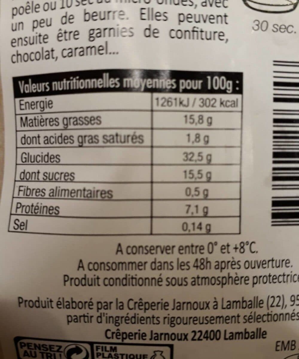 Bernard jarnoux 8 CREPES MOELLEUSES BIO packshot