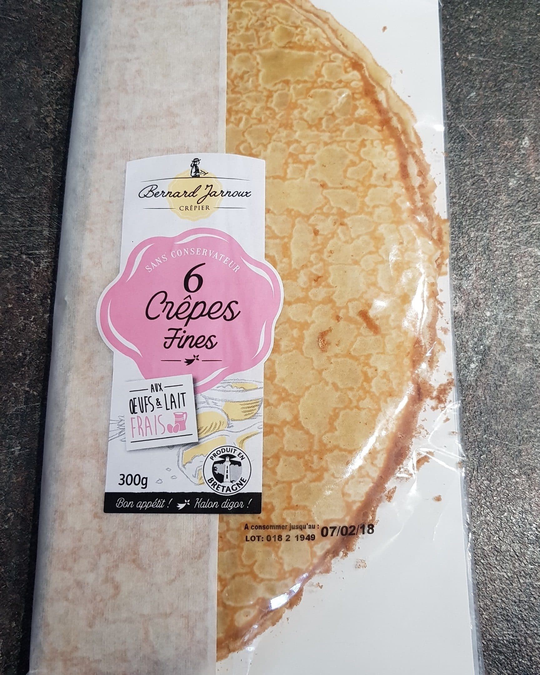 Bernard JARNOUX Crêpes fines packshot