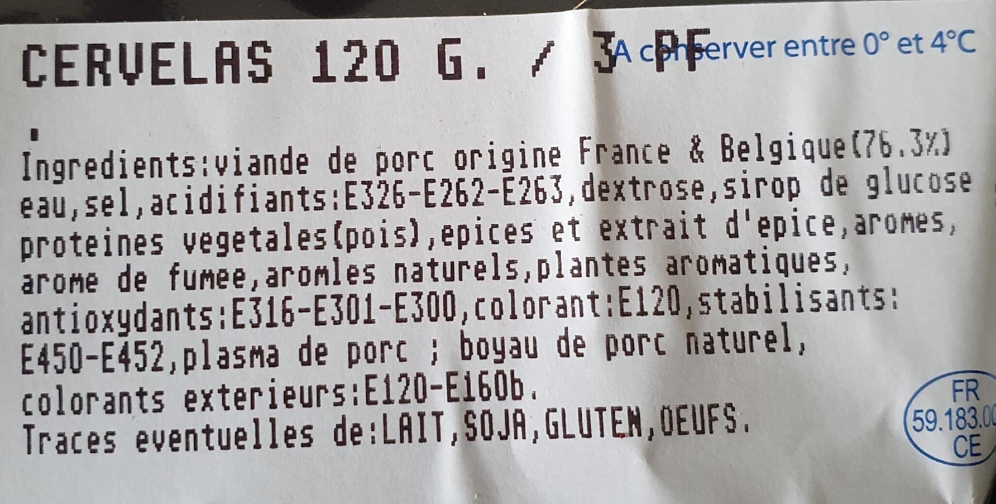 A M'Baraque à Frites Cervelas packshot