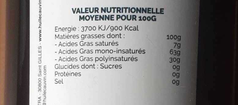 Cauvin Huile De Colza packshot
