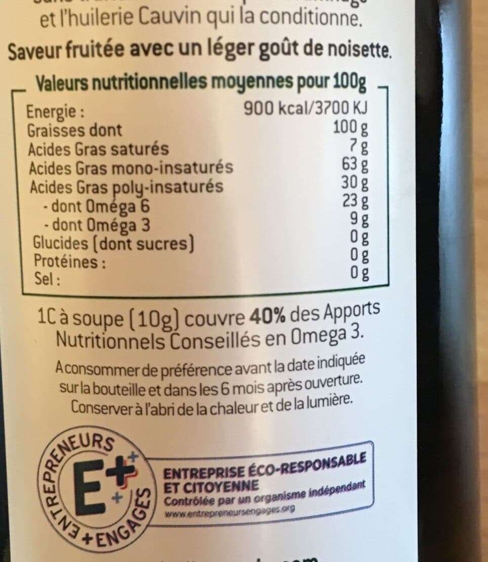 Cauvin Huile vierge de Colza packshot