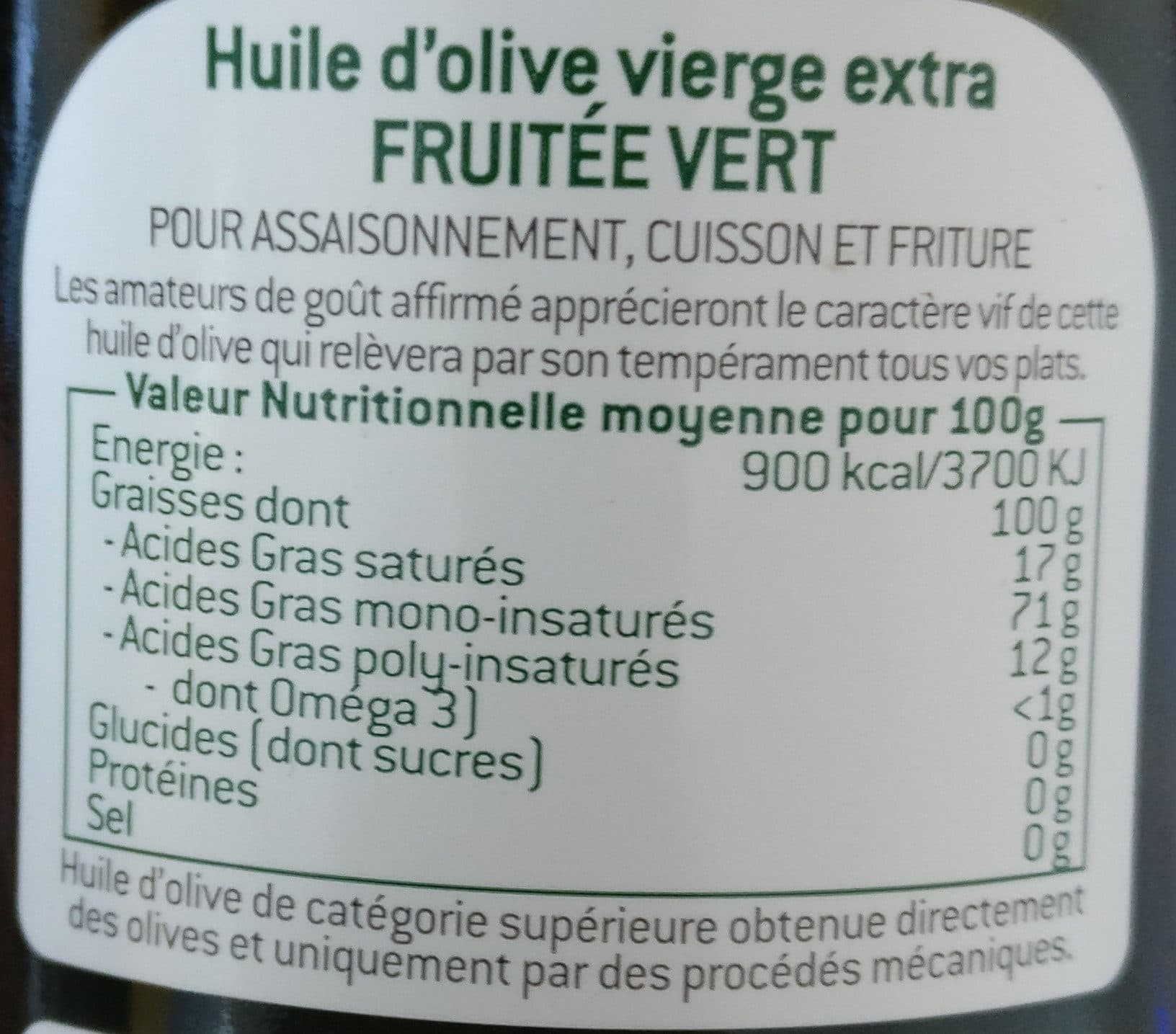 Cauvin Huile d'olive vierge extra packshot
