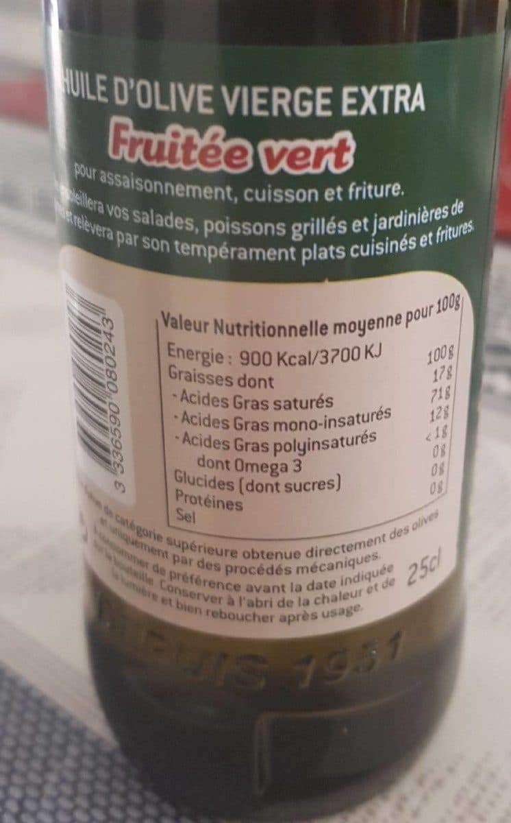 Cauvin Huile d'olive vierge extra packshot