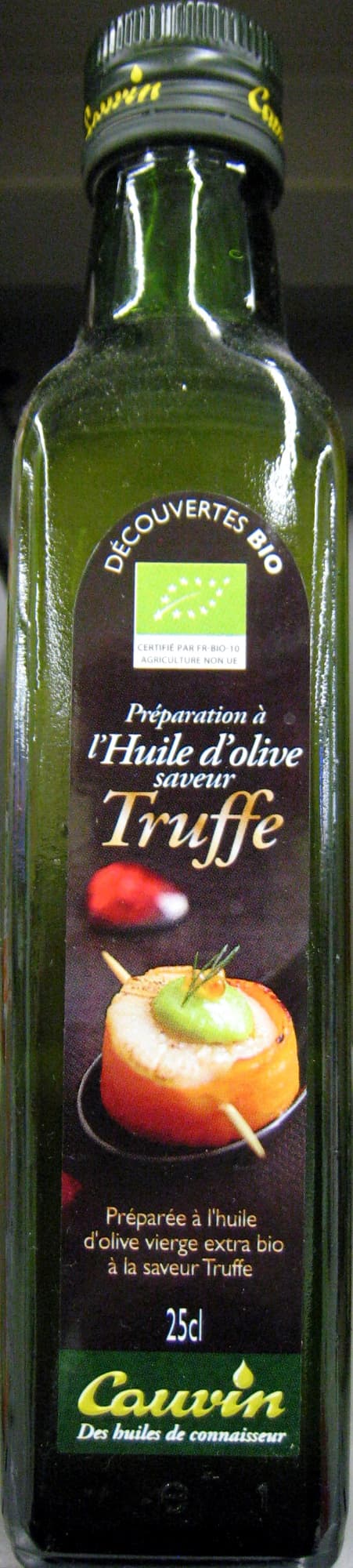 Cauvin Préparation à l'Huile d'olive saveur Truffe Bio Cauvin packshot