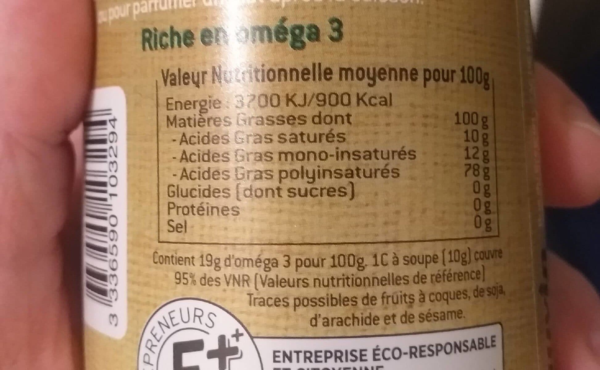 Cauvin Huile vierge de chanvre packshot