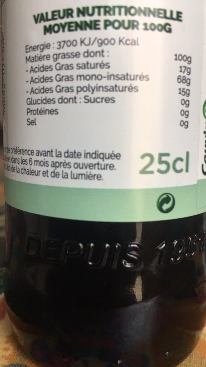 Cauvin 25CL Huile D'avocat Bio Cauvin packshot