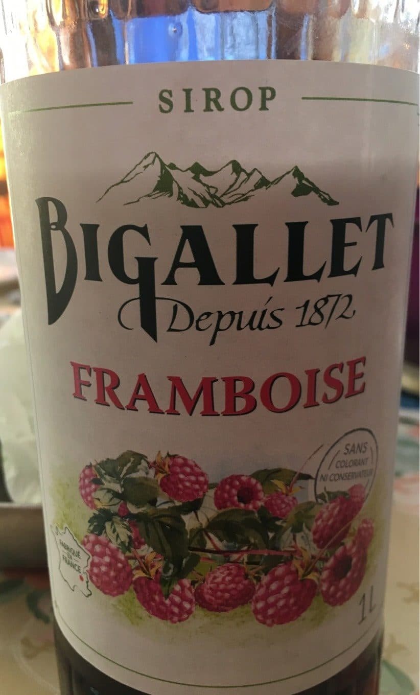 Bigallet Sirop de Framboise packshot