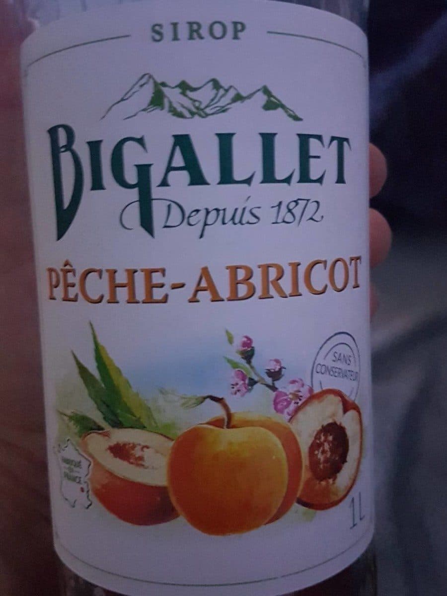 Bigallet Sirop Pêche Abricot packshot