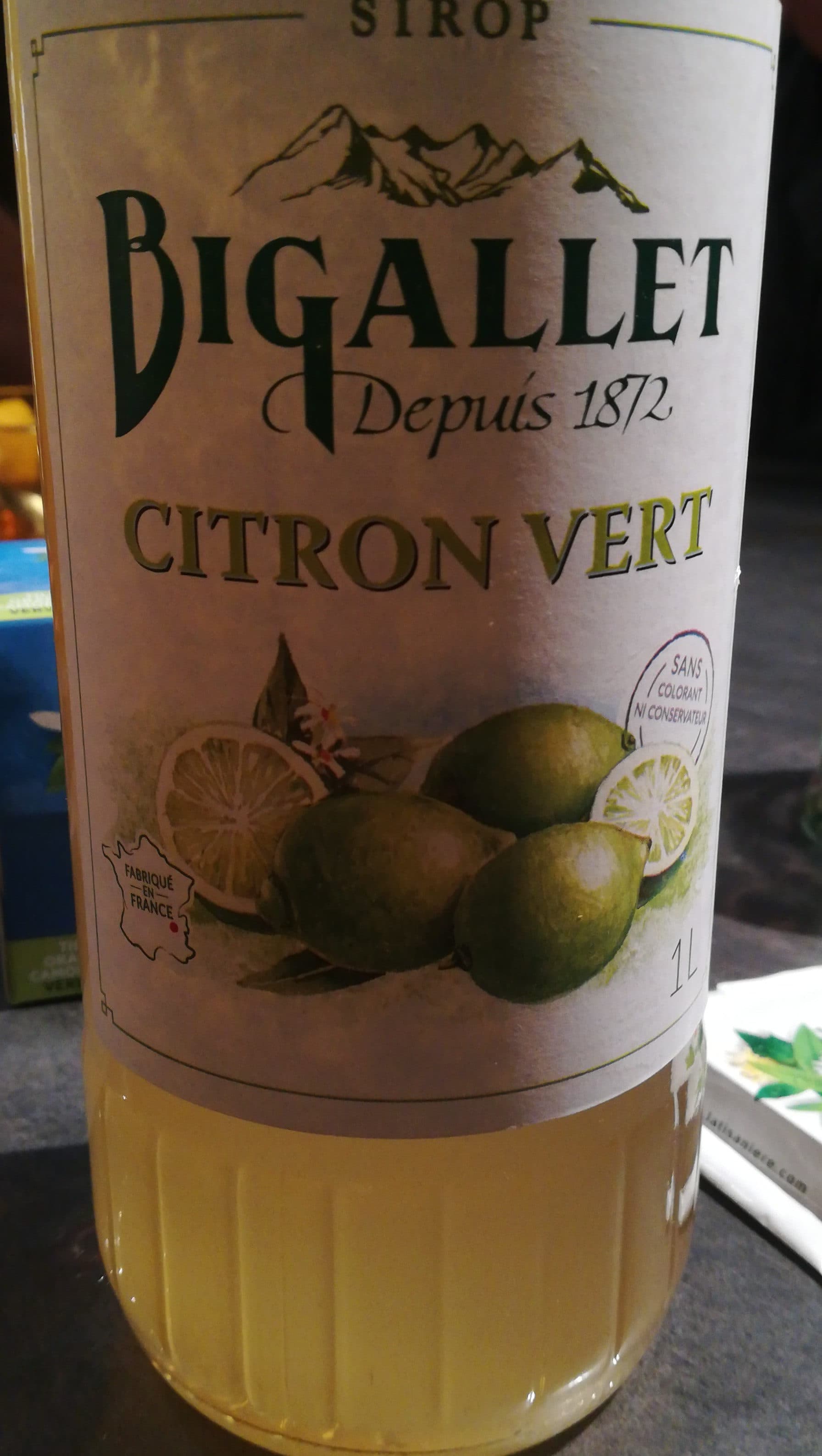 Bigallet Sirop de Citron Vert packshot