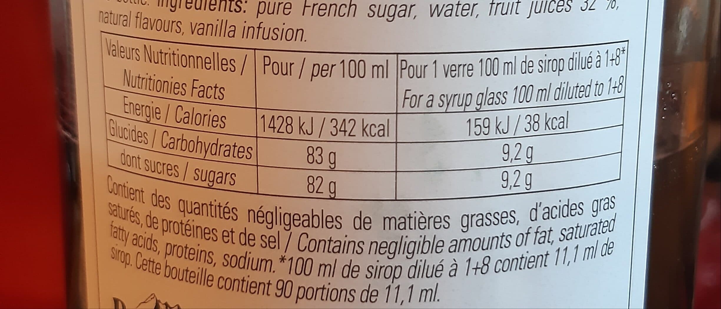 Bigallet Sirop grenadine fruitée packshot