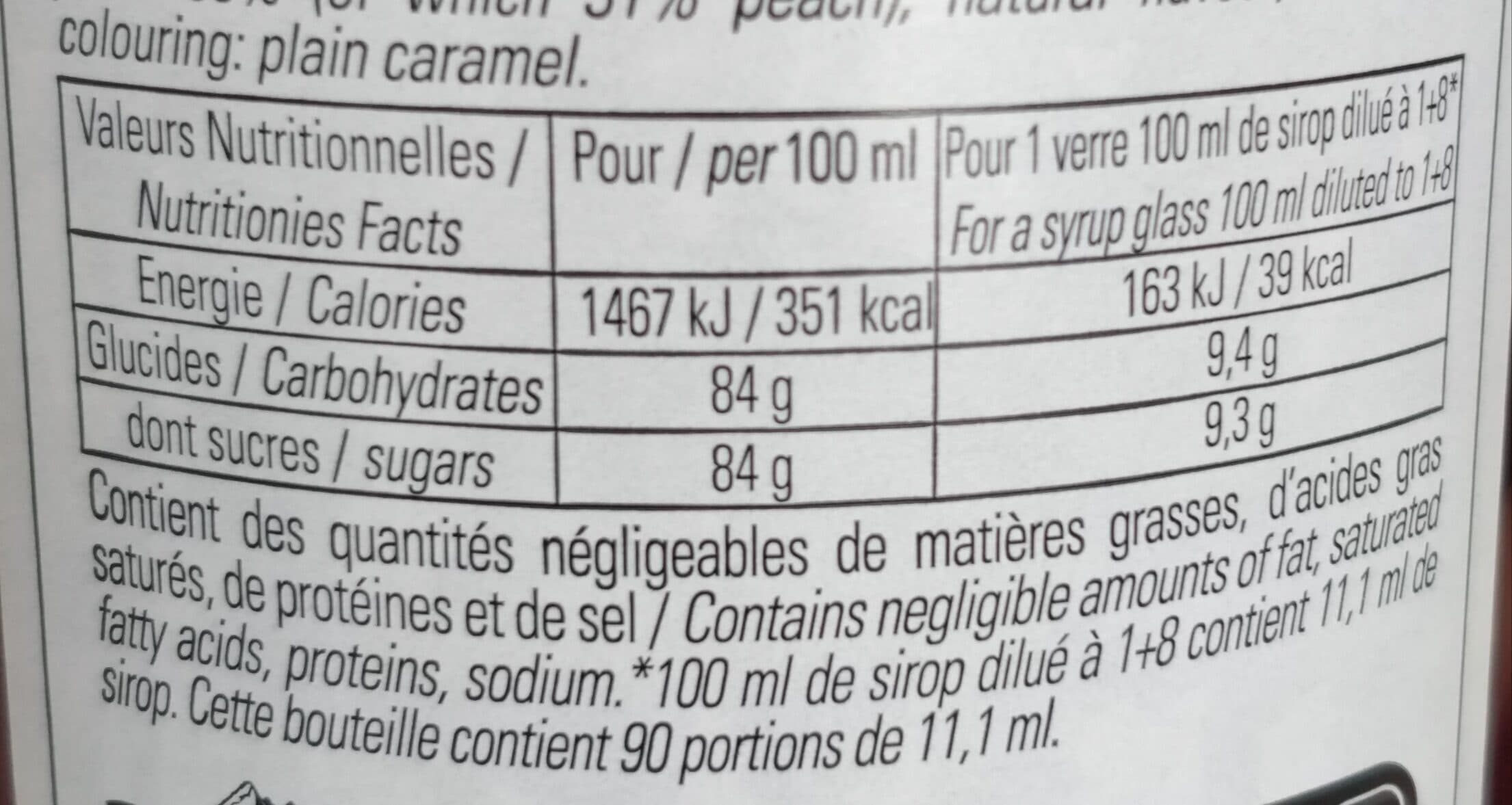 Bigallet Sirop pêche packshot