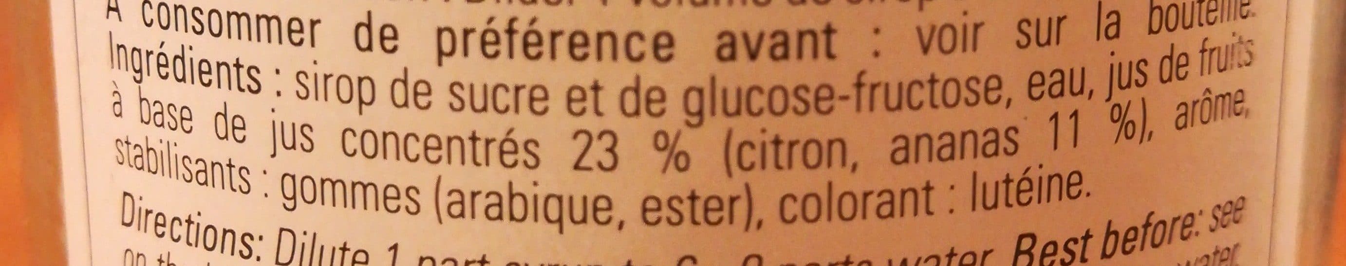 Bigallet Sirop de piña colada packshot