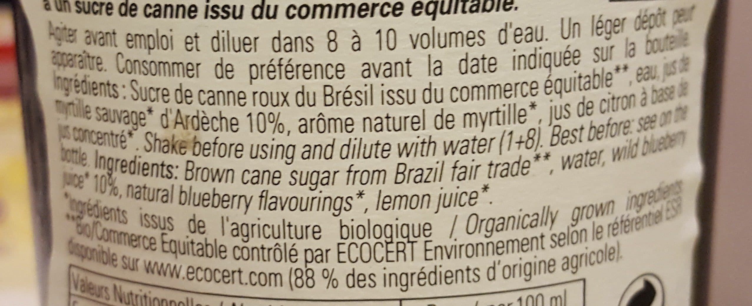Bigallet sirop de myrtille bio packshot