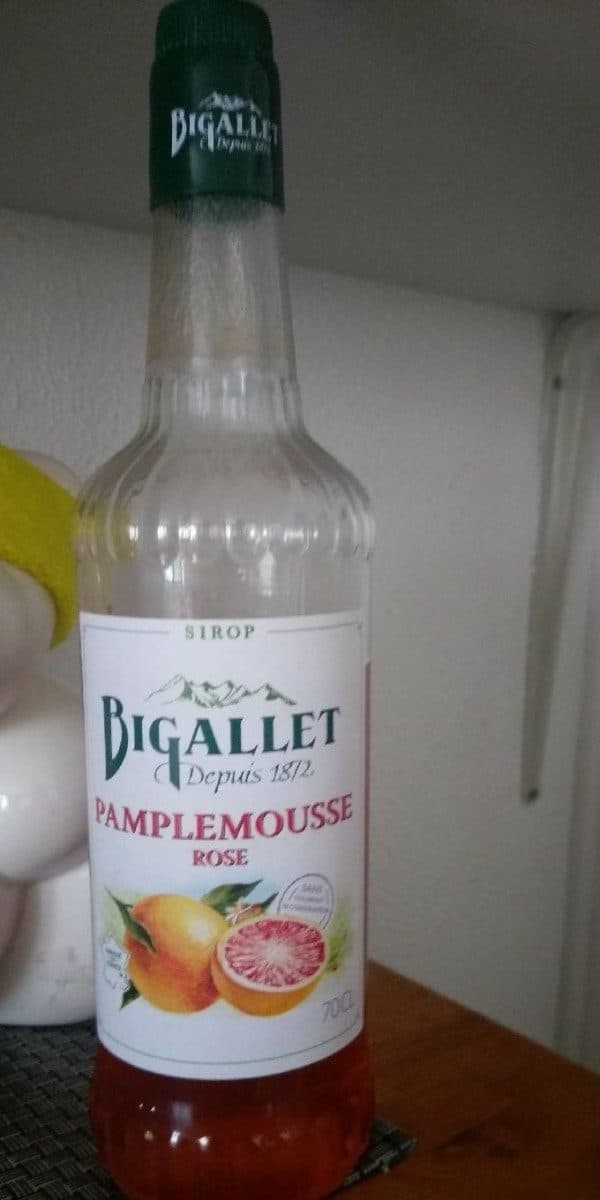 Bigallet Sirop de pamplemousse rose packshot