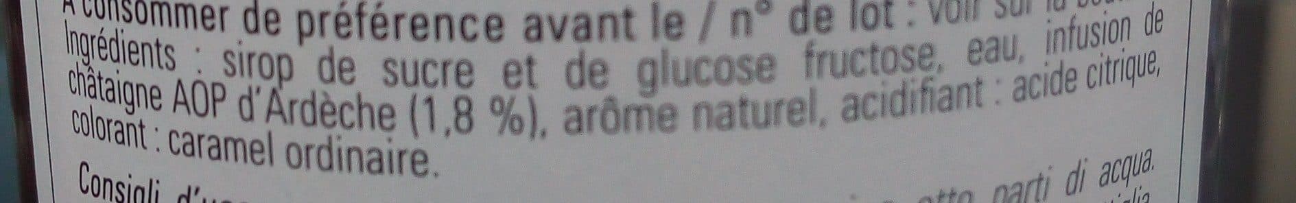 Bigallet Sirop de châtaigne packshot