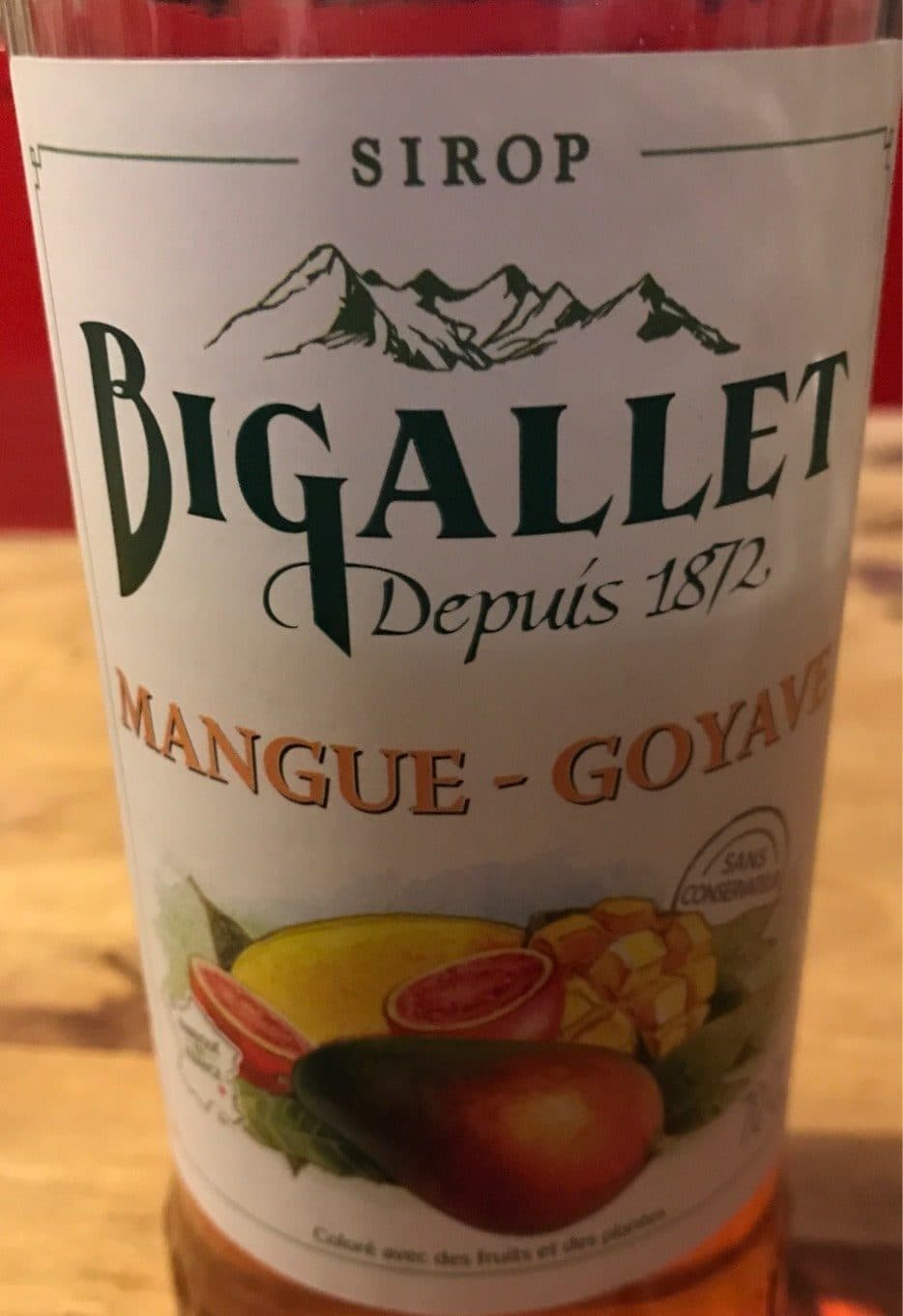 Bigallet Sirop mangue -goyave packshot