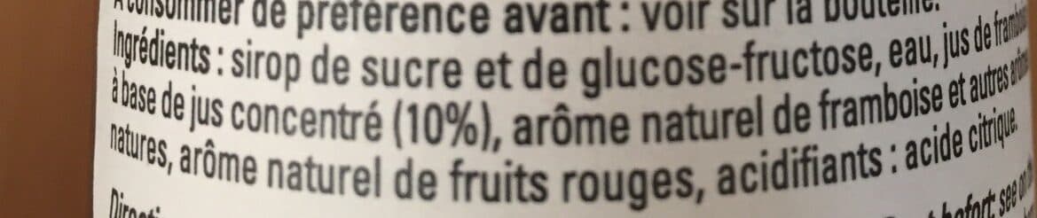 Bigallet Sirop framboise packshot