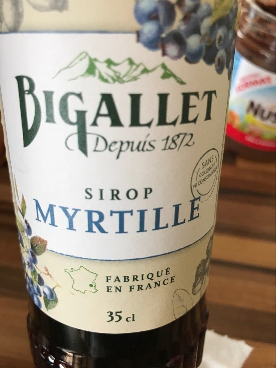 Bigallet Sirop myrtille packshot
