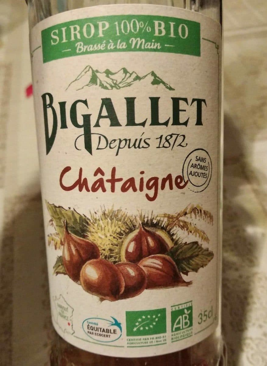 Bigallet Sirop bio Châtaigne packshot