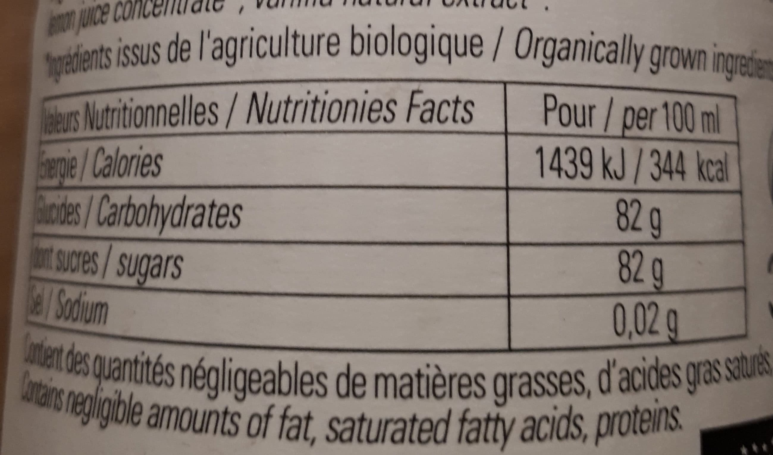 Bigallet Sirop bio Châtaigne packshot