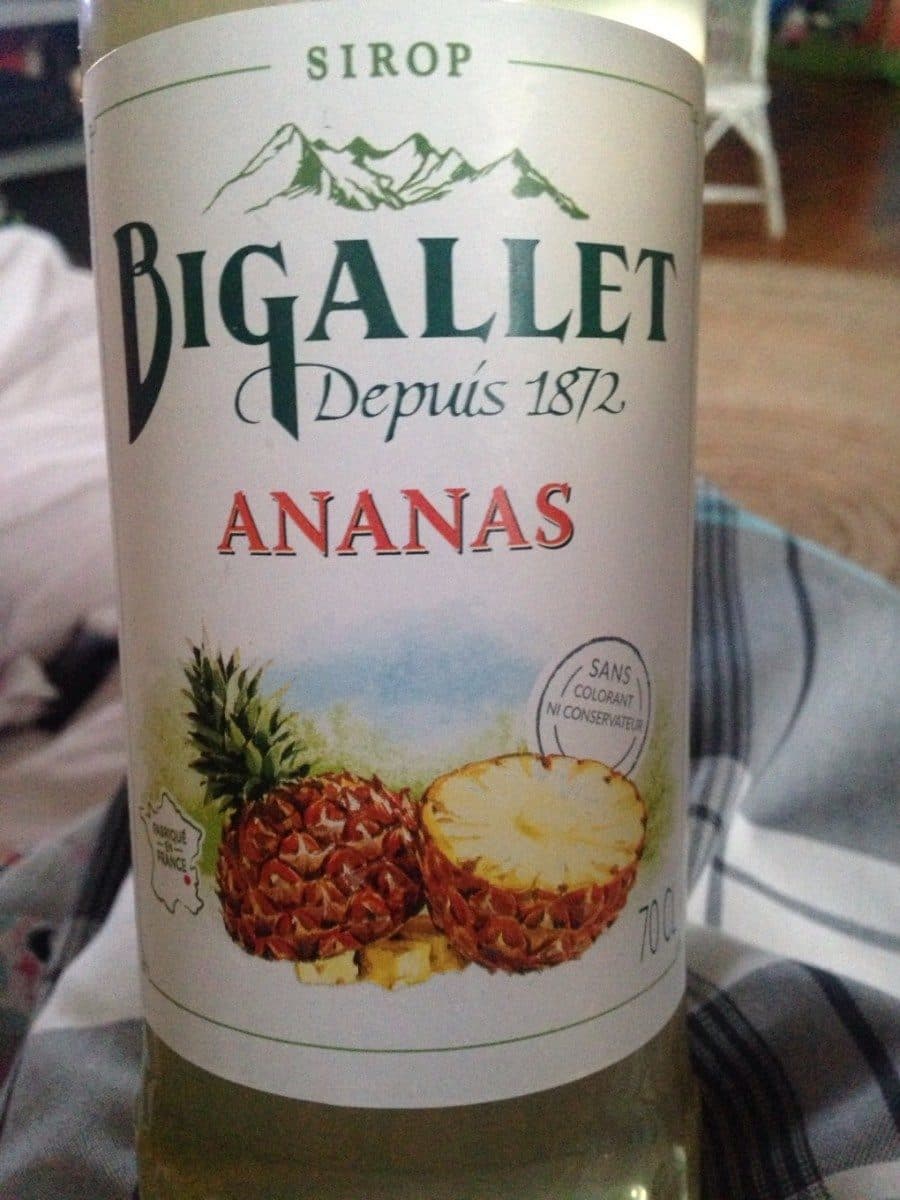 Bigallet Sirop d'ananas packshot