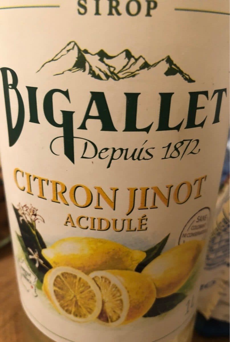 Open Food Facts Sirop citron jinot packshot