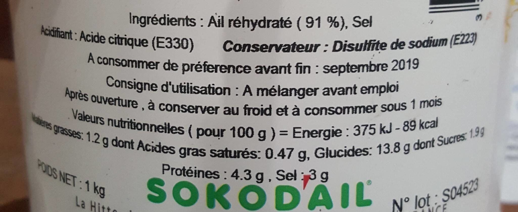 Open Food Facts Pulpe d'ail packshot
