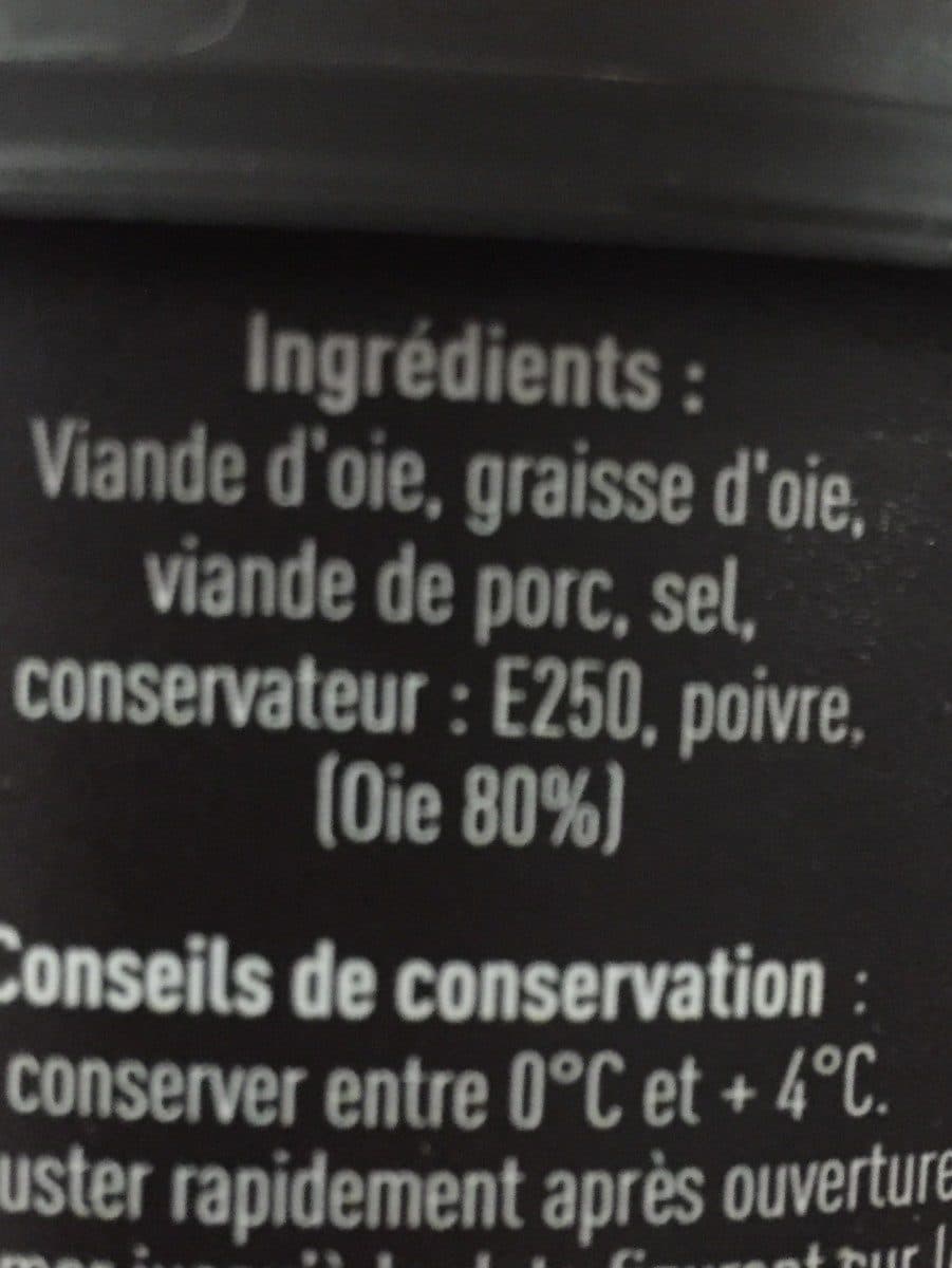 Open Food Facts Rillettes d'oie packshot