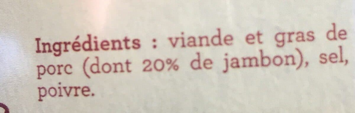 Open Food Facts Rillettes pur porc du Mans packshot