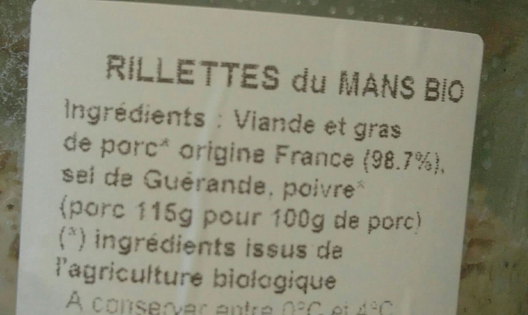 Open Food Facts Rillettes du Mans packshot