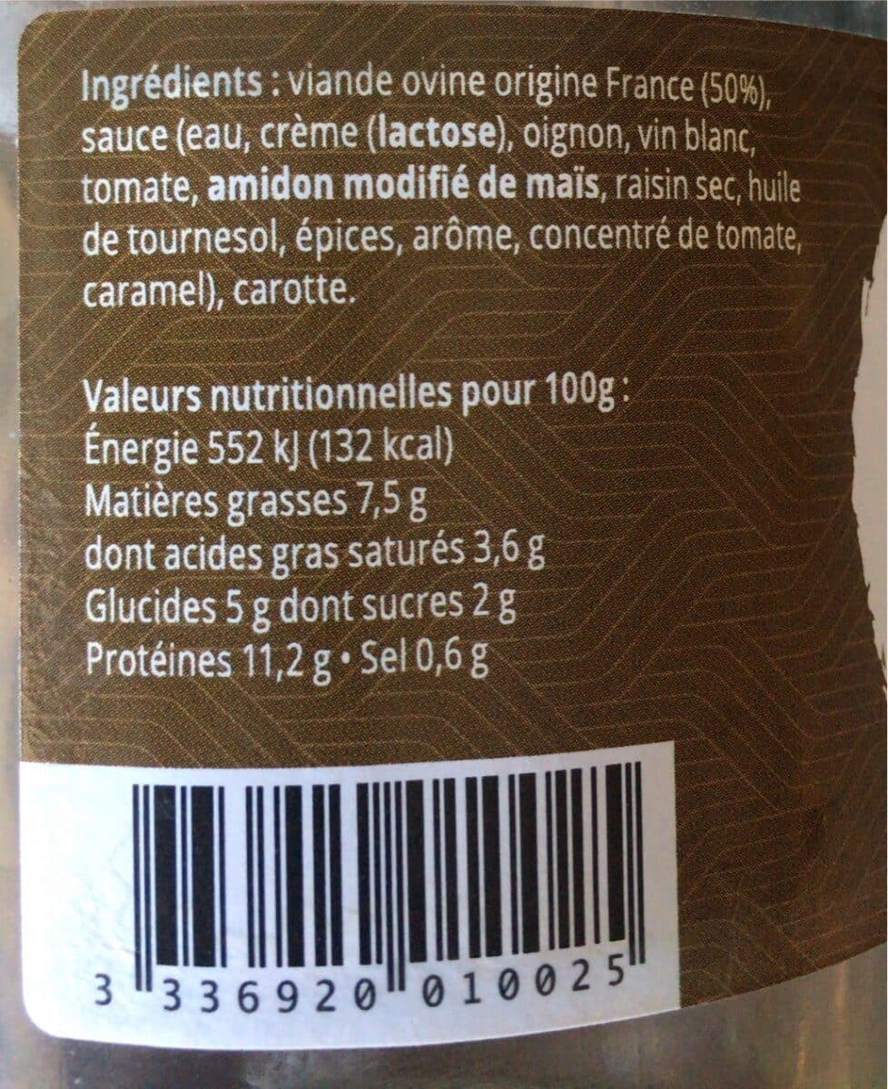 Open Food Facts Colombo de brebis packshot