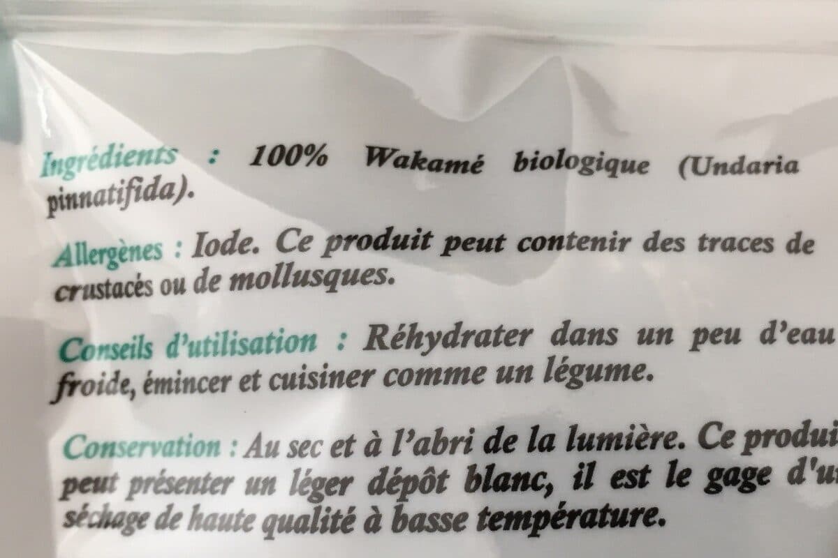 Open Food Facts Wakamé feuilles packshot
