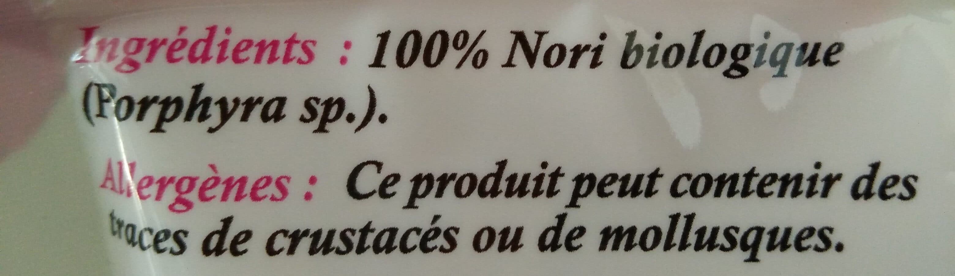 C-weed Aquaculture Nori Biologique Paillettes packshot