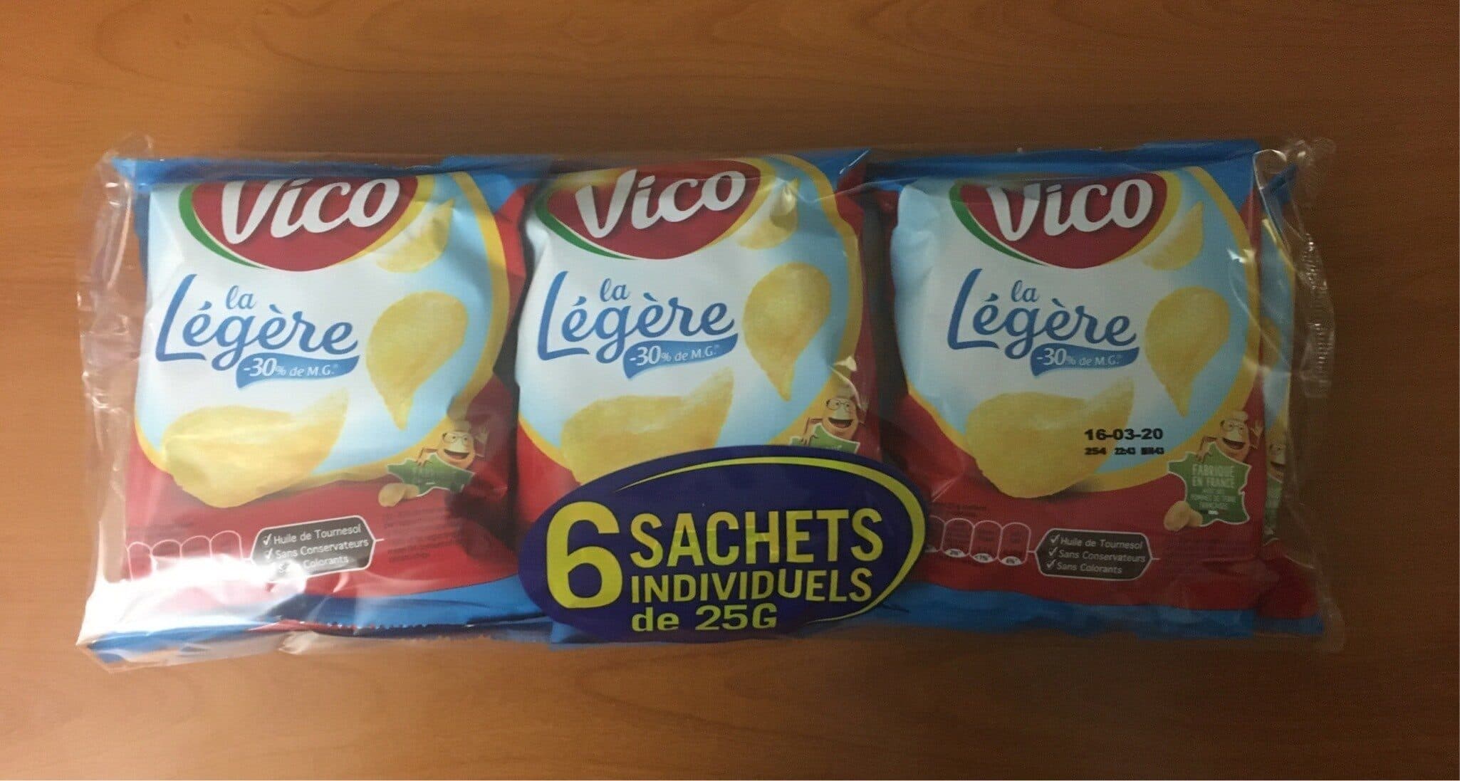 Intersnack Chips Vico Allegees 6x25g packshot