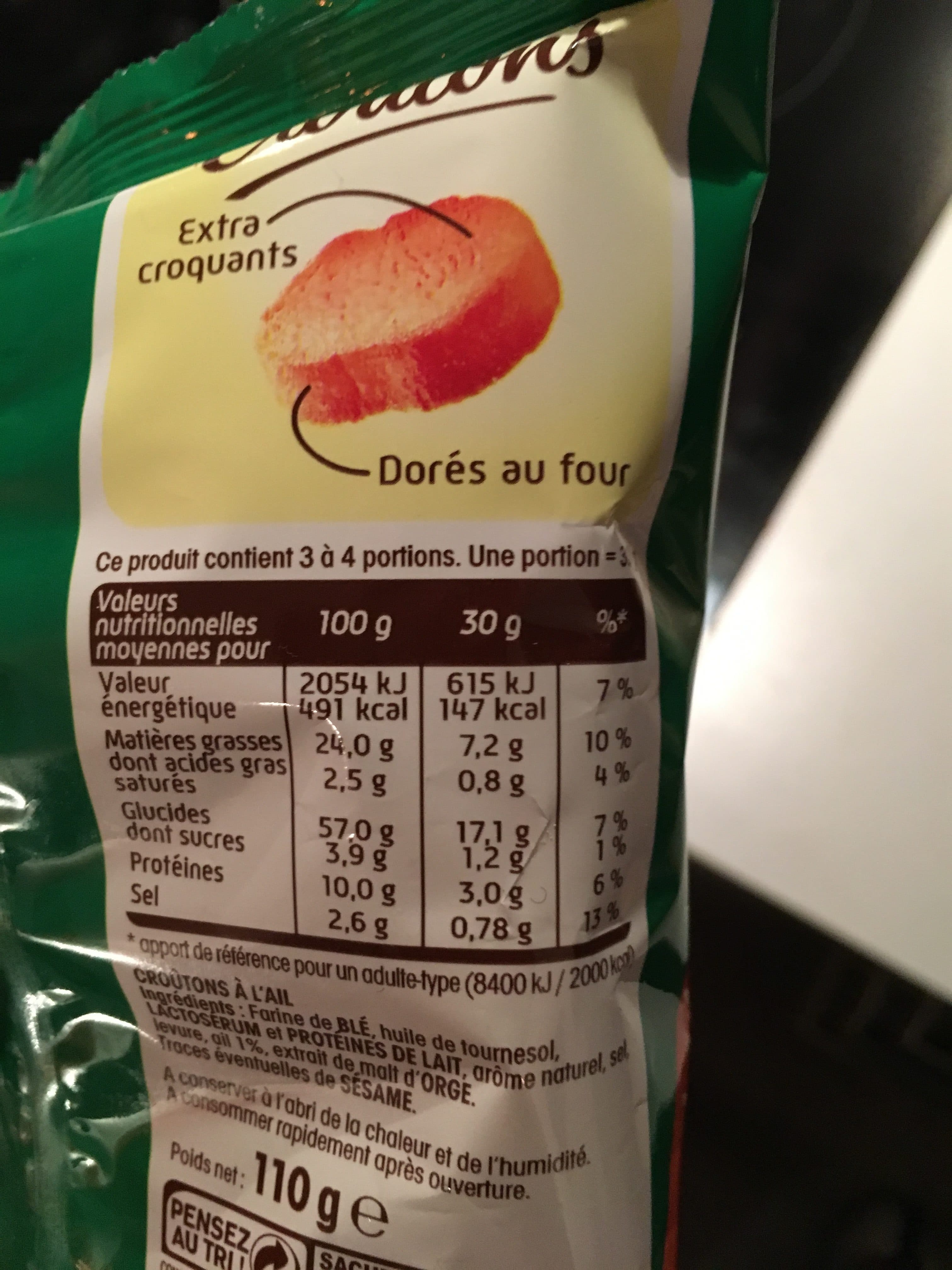 Intersnack Croutons à l'ail packshot